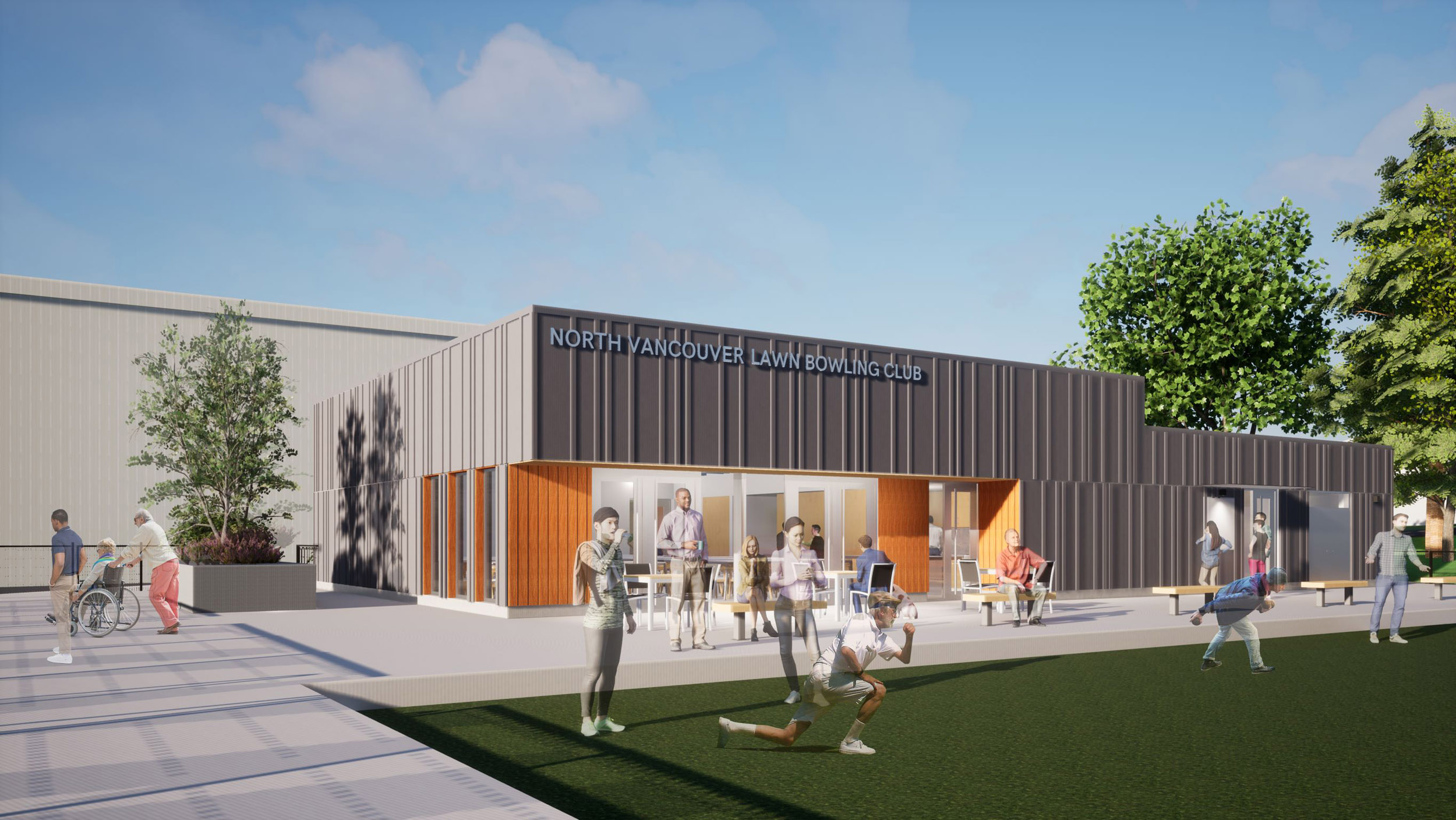 CNV Lawn Bowling Fieldhouse - Carscadden Stokes McDonald Architects